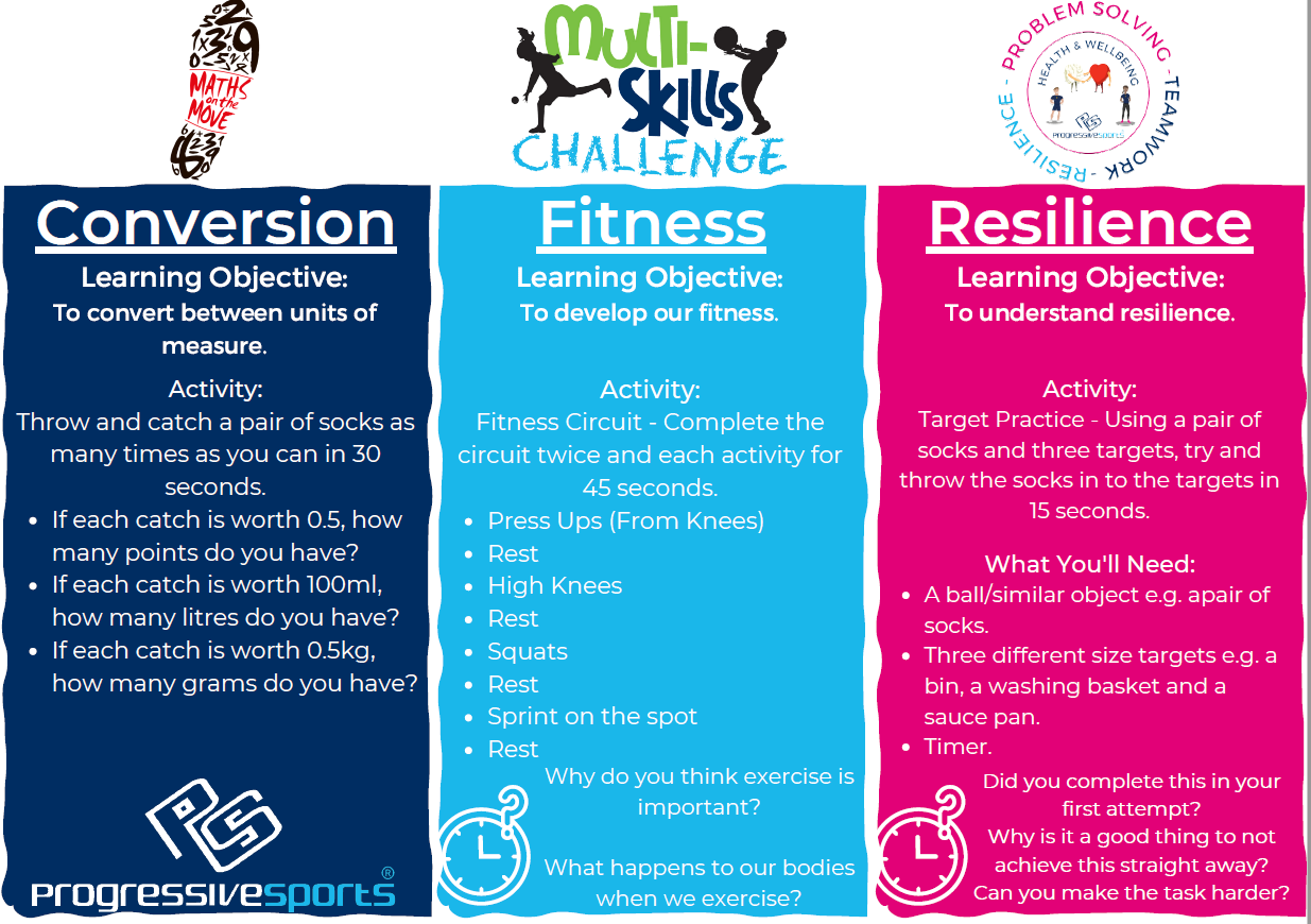 Home Learning Friday gives you THREE challenges! Give them a go!
